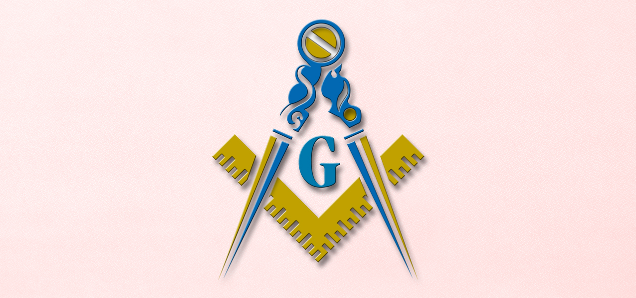 Masonic Lodge Pink  Faux